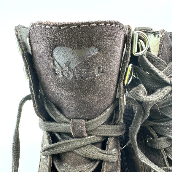 Sorel Men's Caribou Storm WP 'Blackened Brown' NM3964-205 size 8.5 - Picture 5 of 10